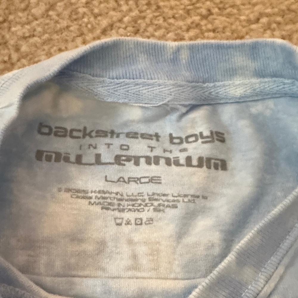 NEW Backstreet Boy’s Tie Dyed T-Shirt from Into the Millennium Sphere Winter L - Picture 6 of 14